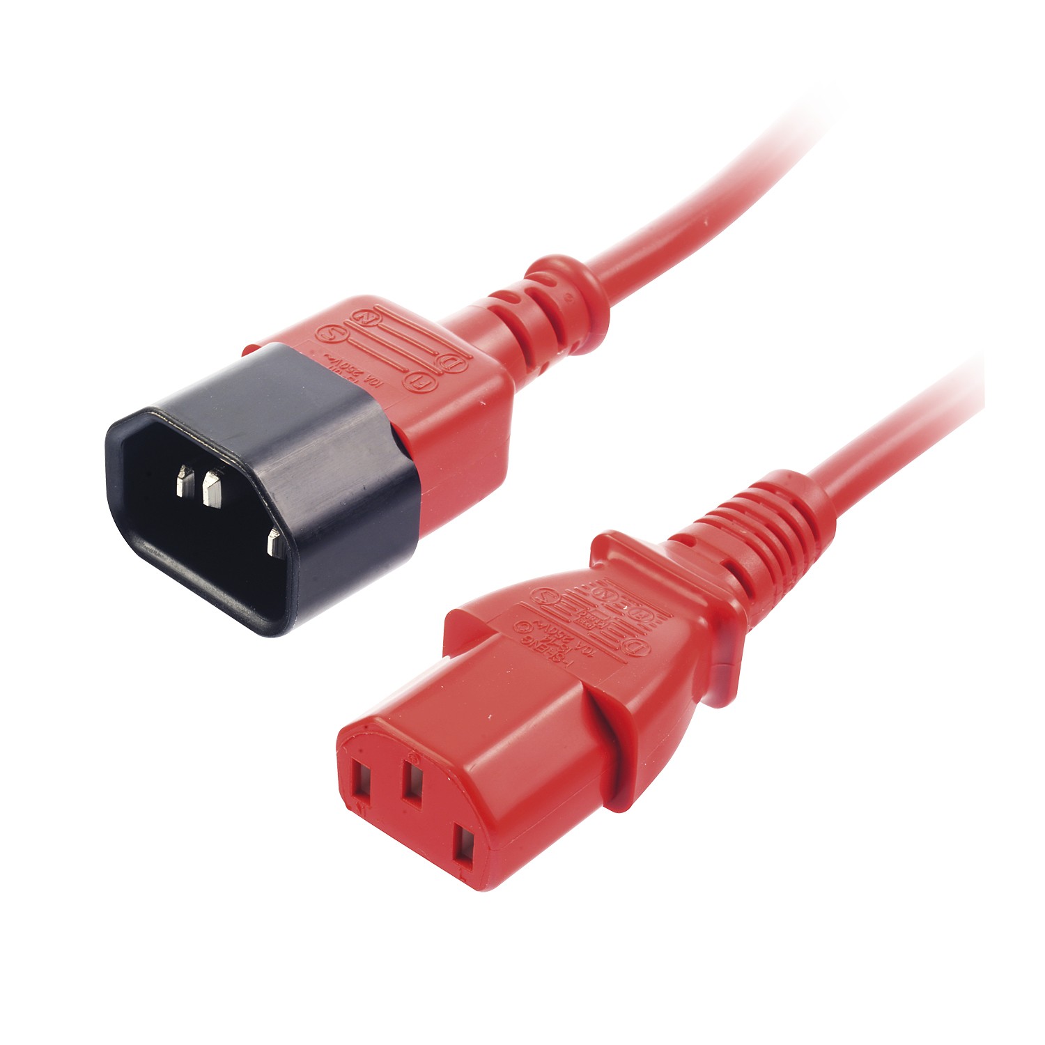 Lindy Prolunga Iec C-13 A C-14 Rosso 1M