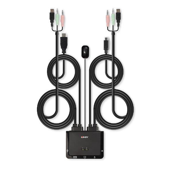 Lindy Switch Kvm Hdmi 4K60 USB Tipo C 42347
