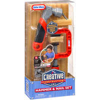 Little Tikes Creative Construction - Set martello e chiodi, I ragazzi di attrezzo