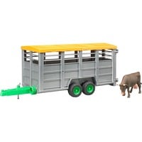 Livestock trailer with 1 cow parte e accessorio di modellino in scala Carrello, Veicolo modello