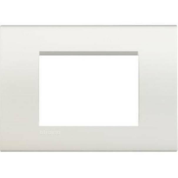 Livinglight Placca Quadra 3 Moduli Colore Bianca Lna4803bi - Bticino
