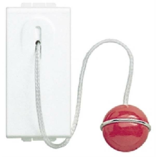 Livinglight Pulsante 1 Polo 10a Con Tirante Bianco N4033 - Bticino