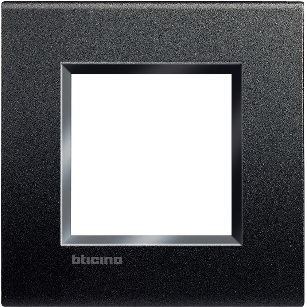 Lna4802ar - Placca Quadra 2 Moduli - Antracite - Bticino
