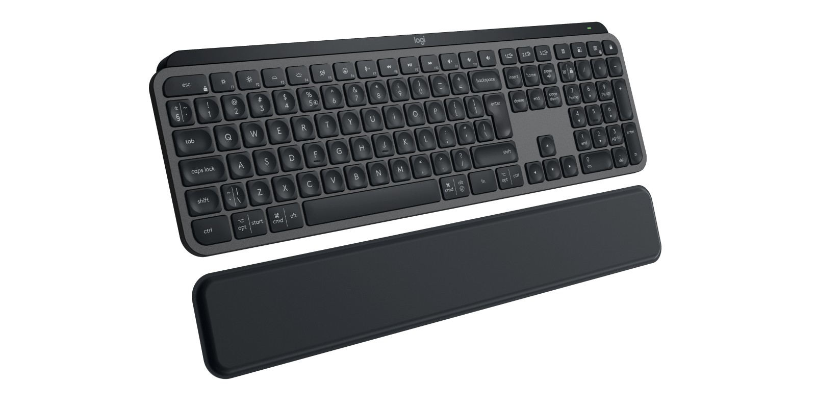 Logitech 920-011589 MX Keys S Tastiera Grafite con Poggiapolsi