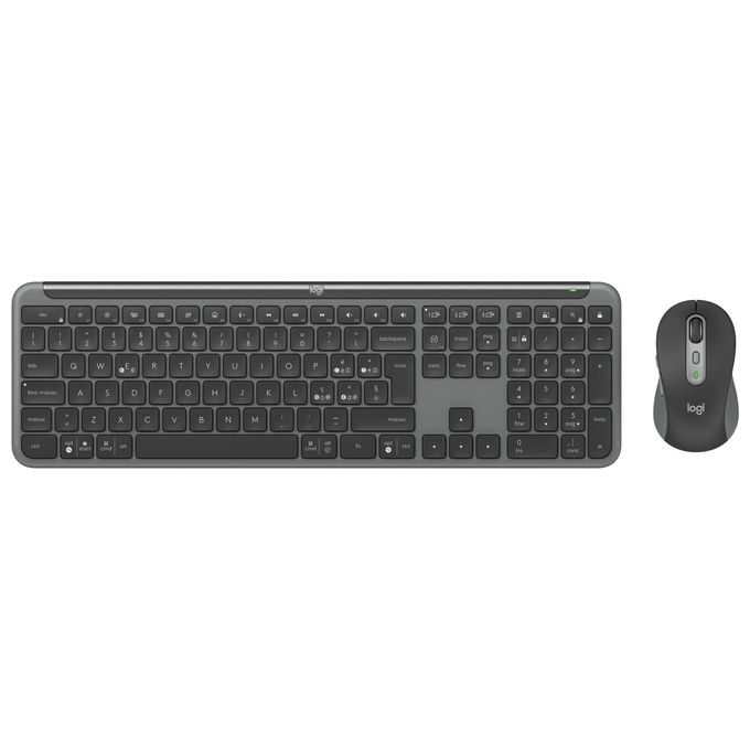 Logitech 920-012507 Signature Slim MK950 for Business Kit Tastiera e Mouse Wireless Bluetooth QWERTY Italiano colore Grafite Logitech 920-012507 Signature Slim MK950 for Business Kit Tastiera e Mouse Wireless Bluetooth QWERTY Italiano colore Grafite