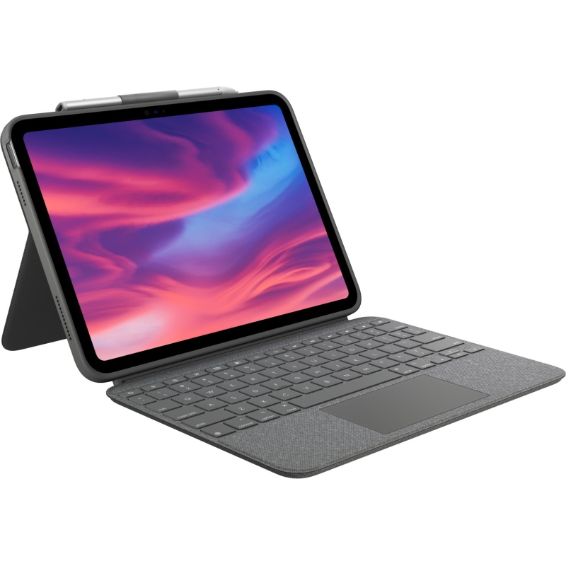 Logitech combo touch qwerty us international smart connector grigio