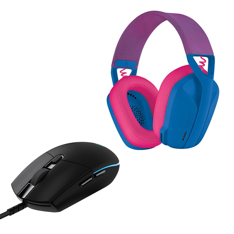 Logitech - Cuffie Gaming G435 Lightspeed-bianco/nero