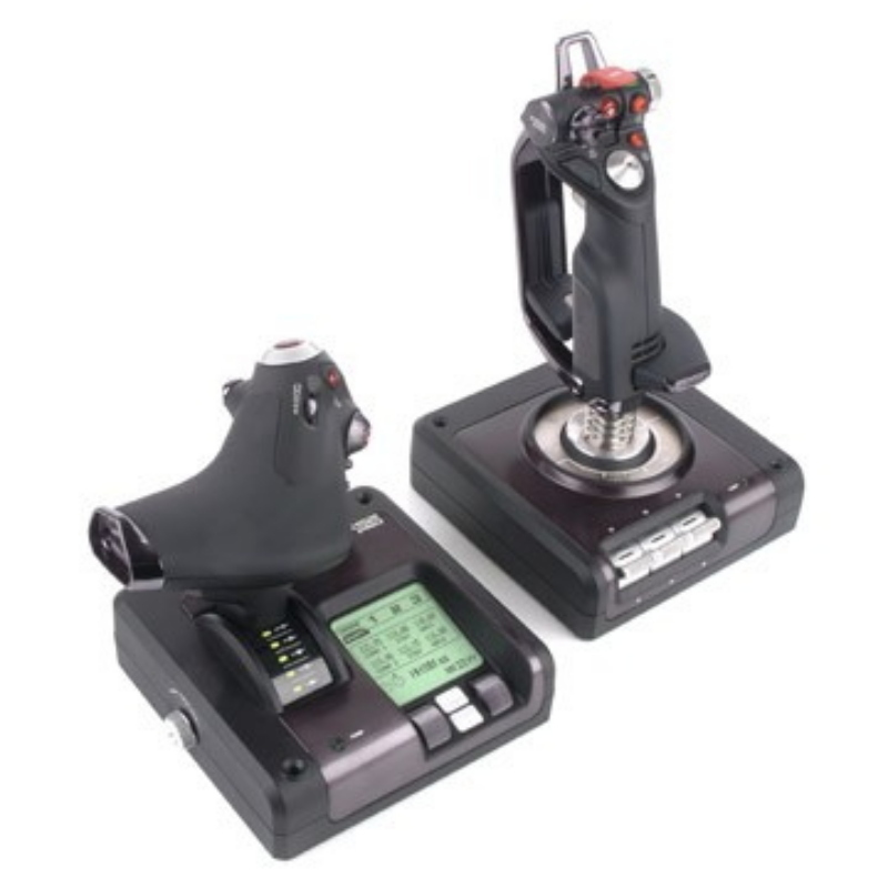 Logitech g flight control system nero, argento usb 2.0 simulazione di volo analogico/digitale pc