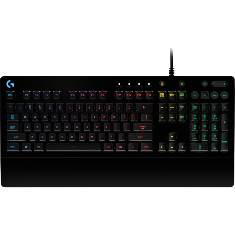 Logitech g g213 prodigy tastiera gaming usb qwerty portoghese nero