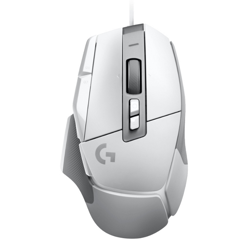 Logitech g g502 x gaming-maus + g240 gaming-mauspad aus stoff, rechts, optisch, usb typ-a, 25600 dpi, weis