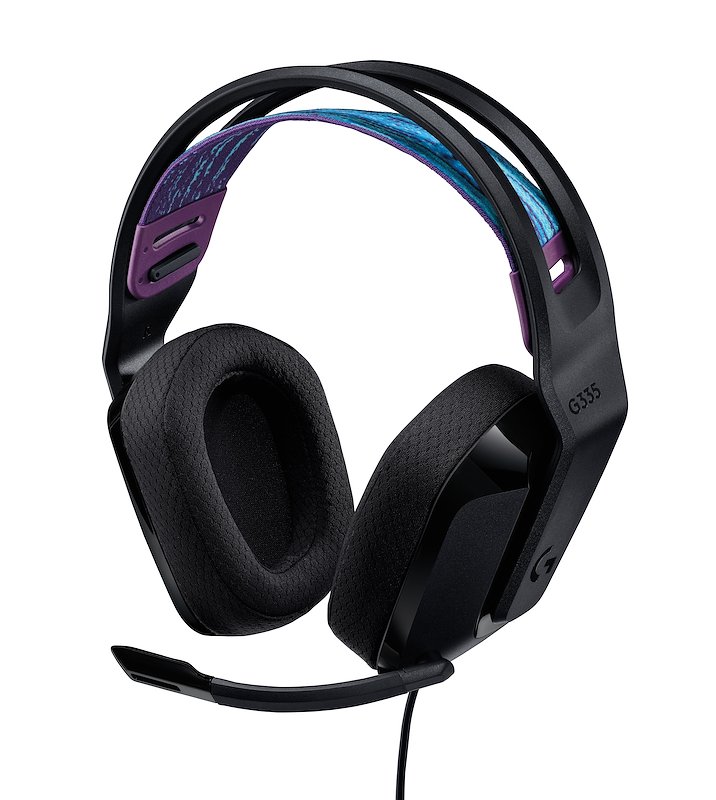 LOGITECH G335 Gaming Headset CUFFIE PC, Black