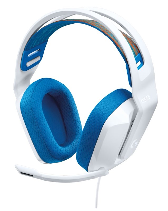 LOGITECH G335 Gaming Headset CUFFIE PC, White