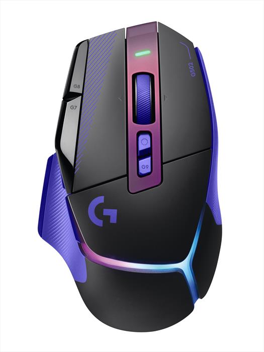 Logitech - G502 X Plus-nero/lilla