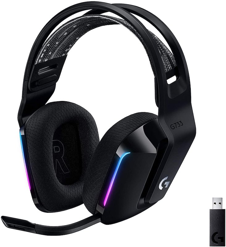 LOGITECH G733 PS4/PC CUFFIE GAMING, NERO