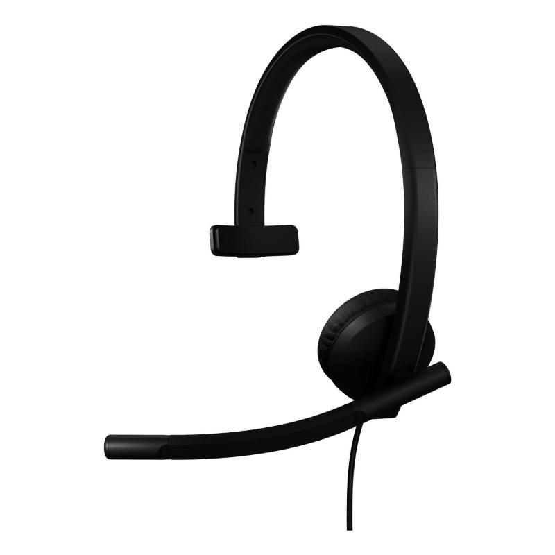 Logitech h570e auricolare cablato a padiglione ufficio usb tipo-c nero