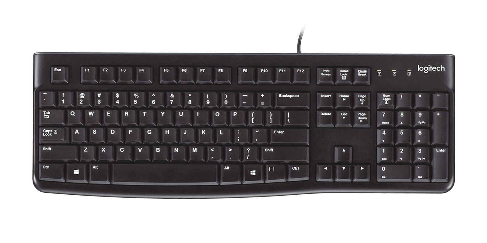 Logitech K120 Corded Keyboard tastiera USB QWERTY Spagnolo Nero Logitech K120 Corded Keyboard tastiera USB QWERTY Spagnolo Nero