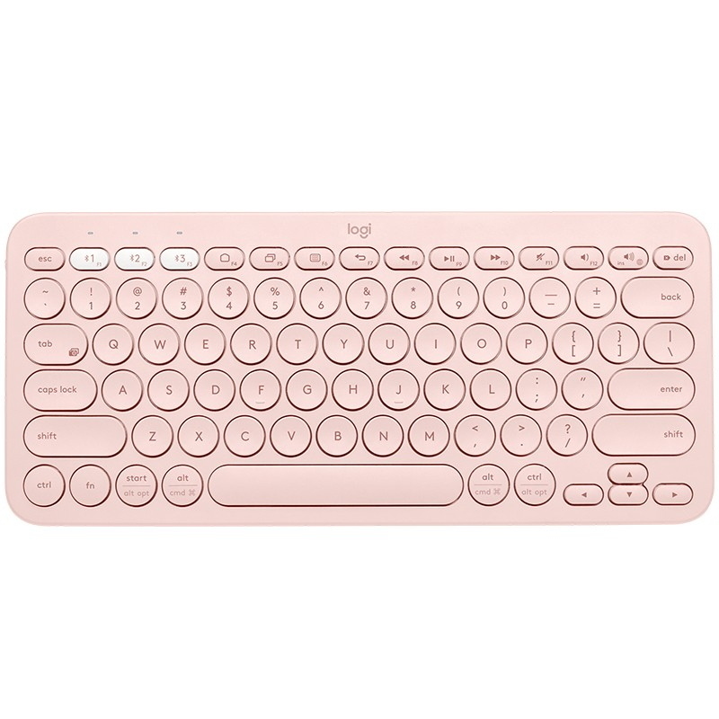 Logitech k380 multi-device tastiera bluetooth qwertz tedesco rosa