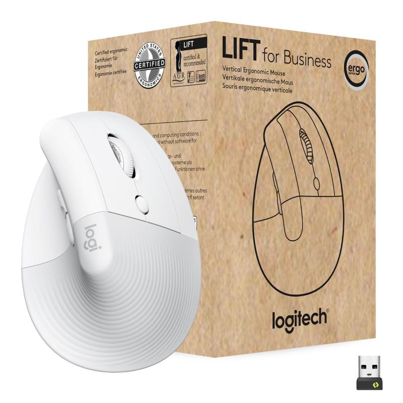 Logitech lift for business mouse ufficio mano destra rf senza fili + bluetooth ottico 4000 dpi Logitech lift for business mouse ufficio mano destra rf senza fili + bluetooth ottico 4000 dpi
