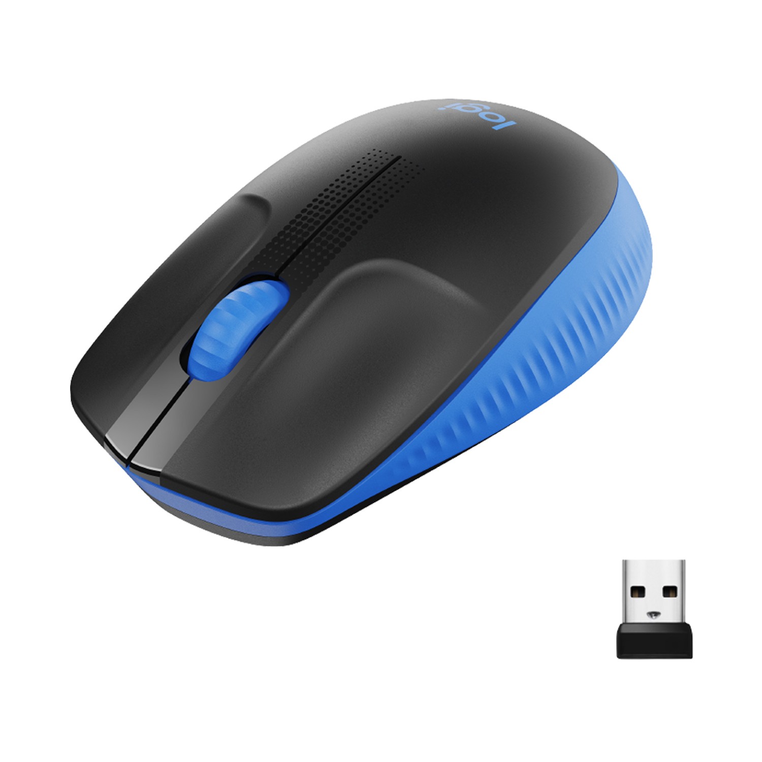 Logitech - M190 Full-size Wireless Mouse - Blue - Emea-nero/blu