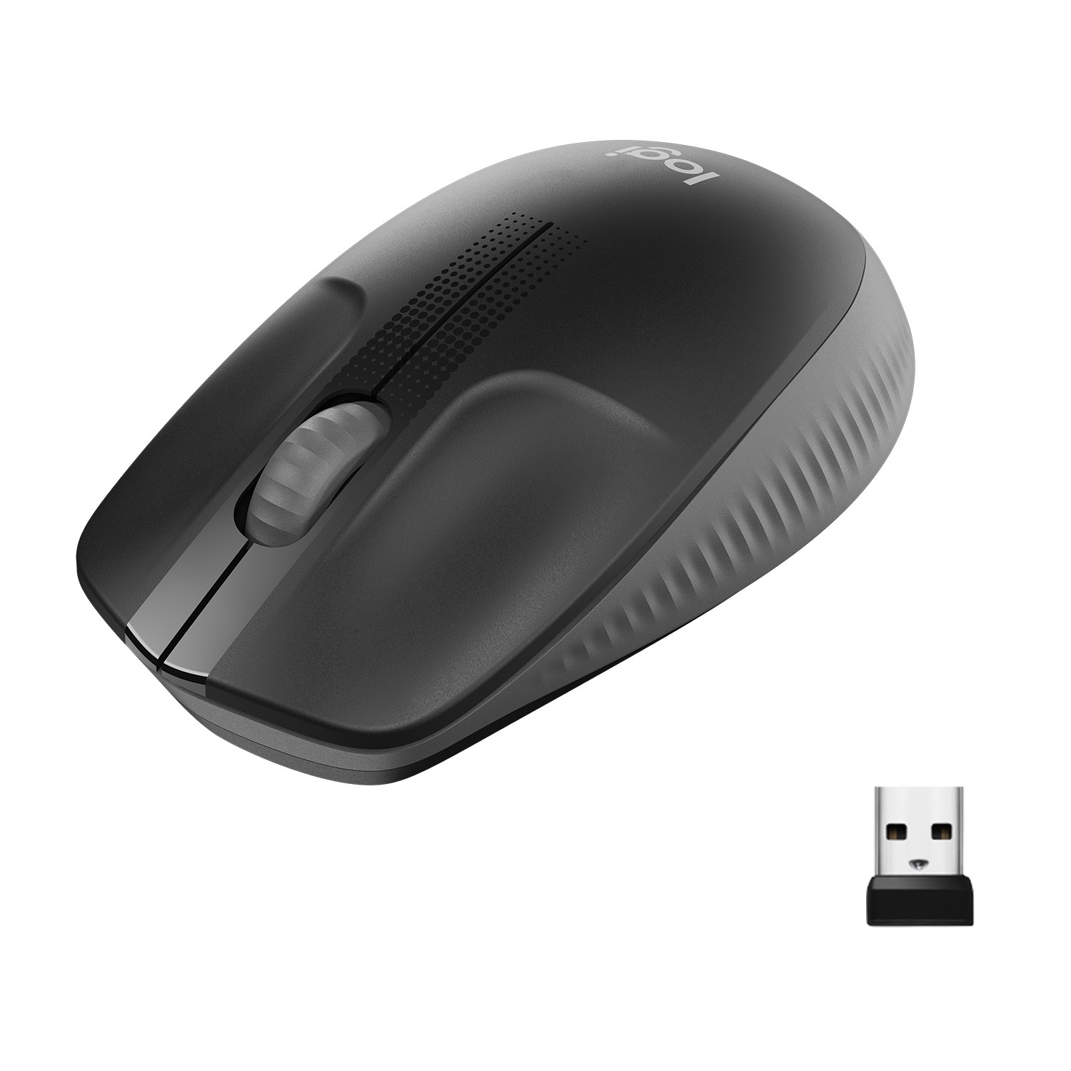 Logitech - M190 Full-size Wireless Mouse - Charcoal - Emea Logitech - M190 Full-size Wireless Mouse - Charcoal - Emea
