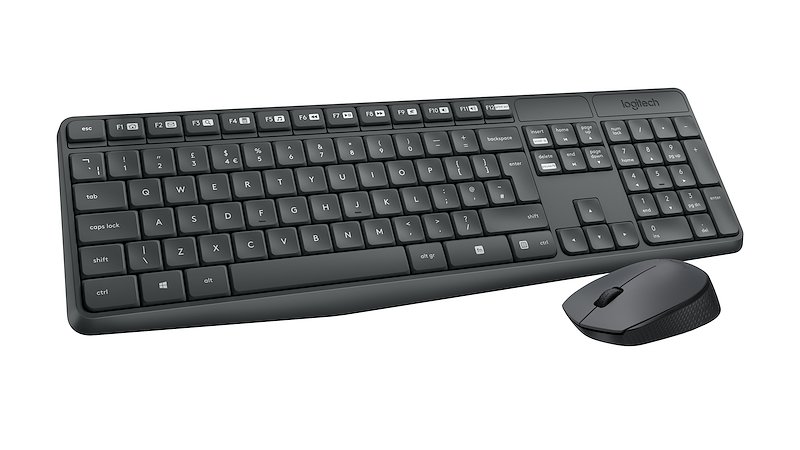 Logitech - Mk235 Wireless Combo-grigio