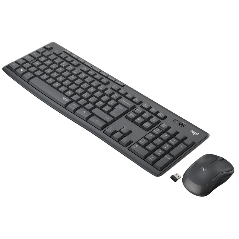Logitech mk295 silent wireless combo tastiera mouse incluso rf wireless azerty belga grafite Logitech mk295 silent wireless combo tastiera mouse incluso rf wireless azerty belga grafite