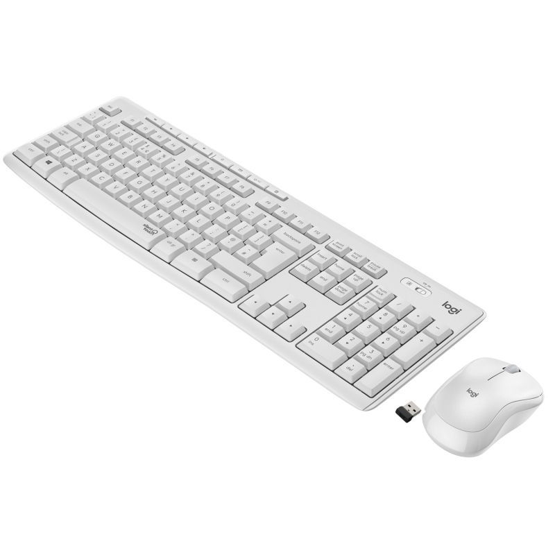 Logitech mk295 silent wireless combo tastiera mouse incluso rf wireless azerty francese bianco Logitech mk295 silent wireless combo tastiera mouse incluso rf wireless azerty francese bianco