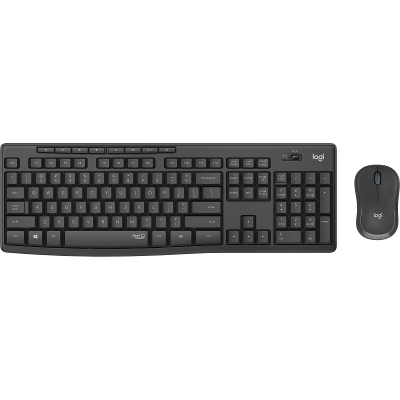 Logitech mk295 silent wireless combo tastiera mouse incluso ufficio rf wireless portoghese grafite Logitech mk295 silent wireless combo tastiera mouse incluso ufficio rf wireless portoghese grafite