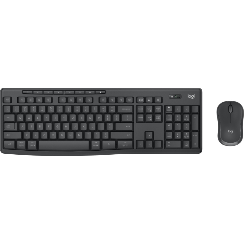 Logitech mk370 combo for business tastiera mouse incluso ufficio rf senza fili + bluetooth qwerty spagnolo grafite