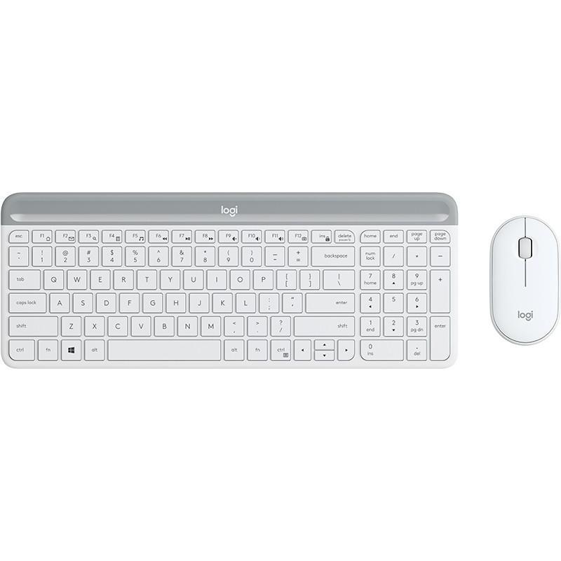 Logitech mk470 tastiera mouse incluso rf wireless qwertz tedesco bianco Logitech mk470 tastiera mouse incluso rf wireless qwertz tedesco bianco