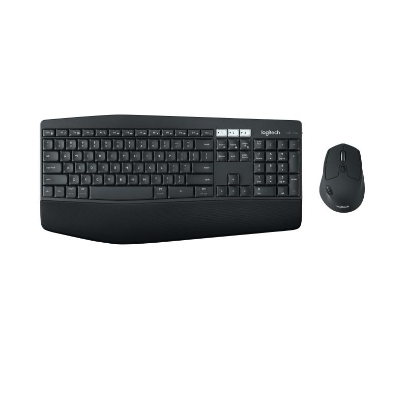 Logitech mk850 performance tastiera mouse incluso rf senza fili + bluetooth qwerty inglese us nero