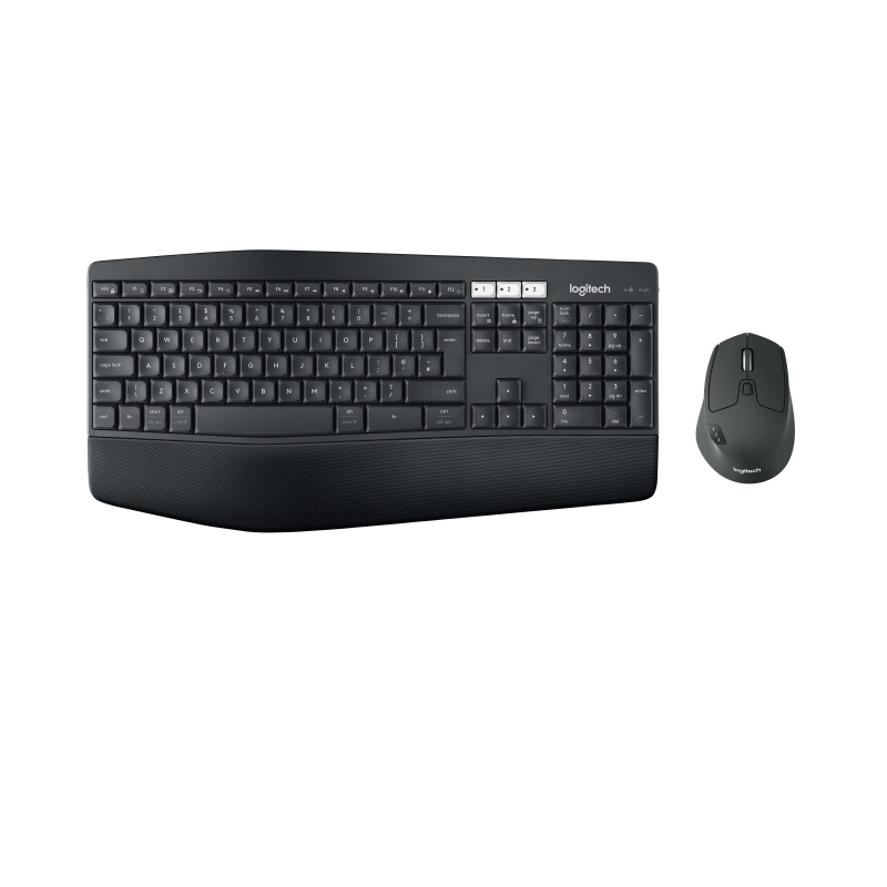Logitech mk850 performance tastiera mouse incluso rf senza fili + bluetooth qwerty inglese uk nero