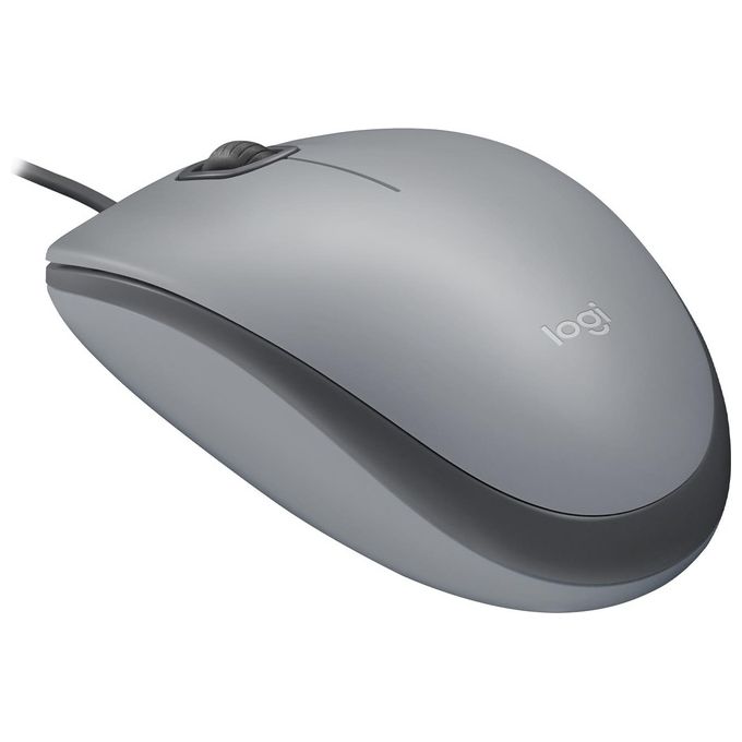 Logitech - Mouse M110 Silent-mid Grey
