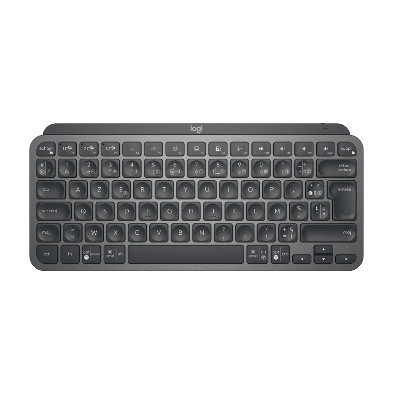 Logitech mx keys mini for business tastiera rf senza fili + bluetooth azerty francese grafite