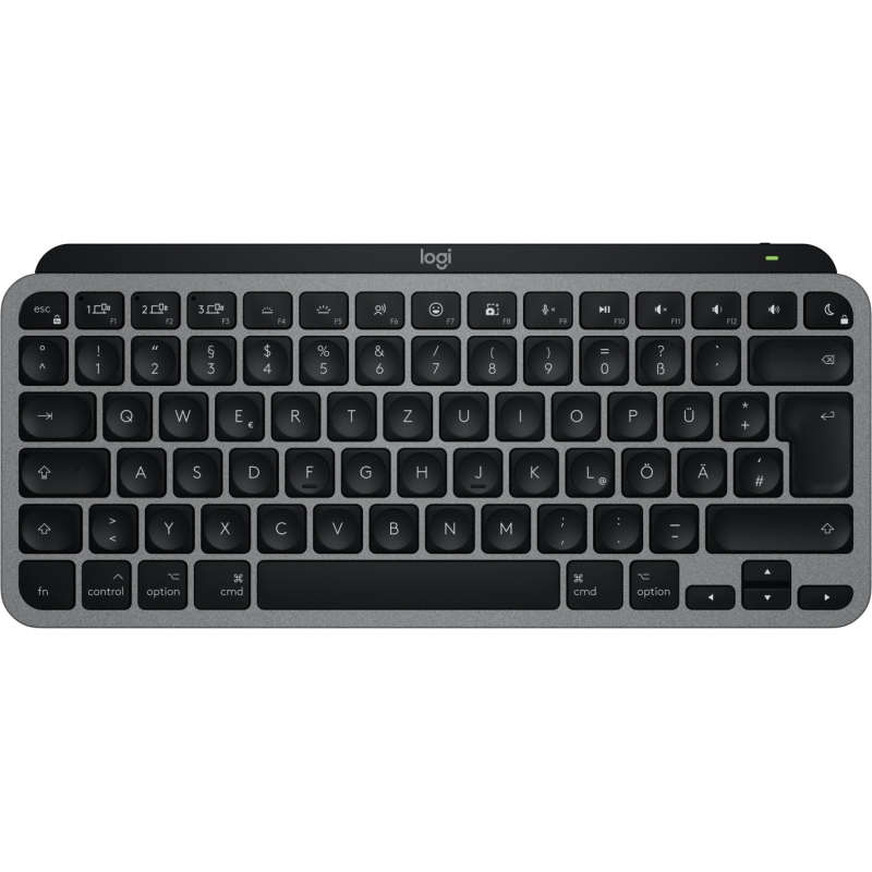 Logitech mx keys mini for mac tastiera casa/ufficio bluetooth qwertz tedesco nero, grigio