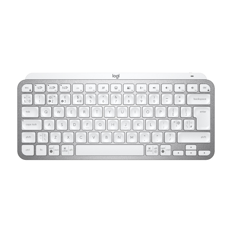 Logitech mx keys mini tastiera rf senza fili + bluetooth qwerty inglese grigio
