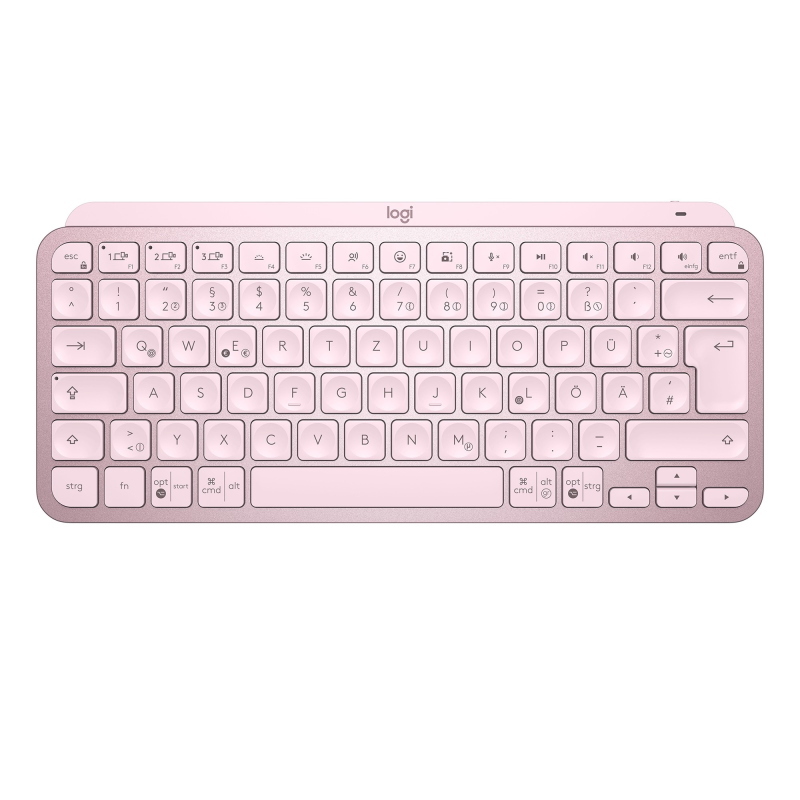 Logitech mx keys mini tastiera rf senza fili + bluetooth qwerty inglese rosa
