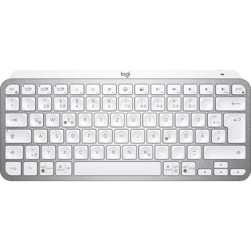 Logitech mx keys mini tastiera rf senza fili + bluetooth qwertz tedesco grigio Logitech mx keys mini tastiera rf senza fili + bluetooth qwertz tedesco grigio