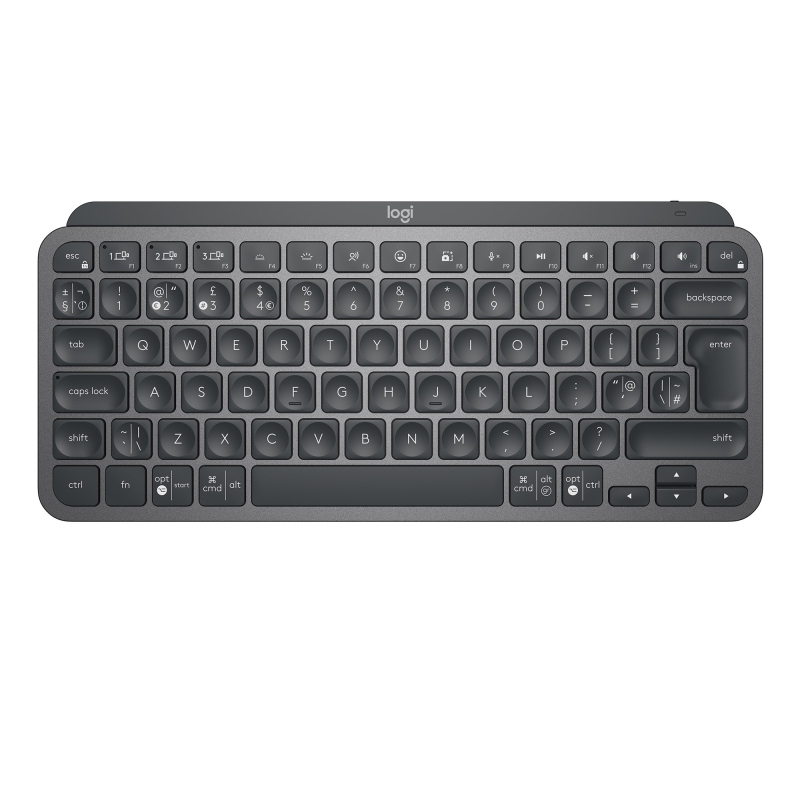 Logitech mx keys mini tastiera ufficio rf senza fili + bluetooth qwerty us international grafite