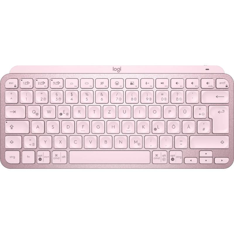 Logitech mx keys mini tastiera ufficio rf senza fili + bluetooth qwertz tedesco rosa