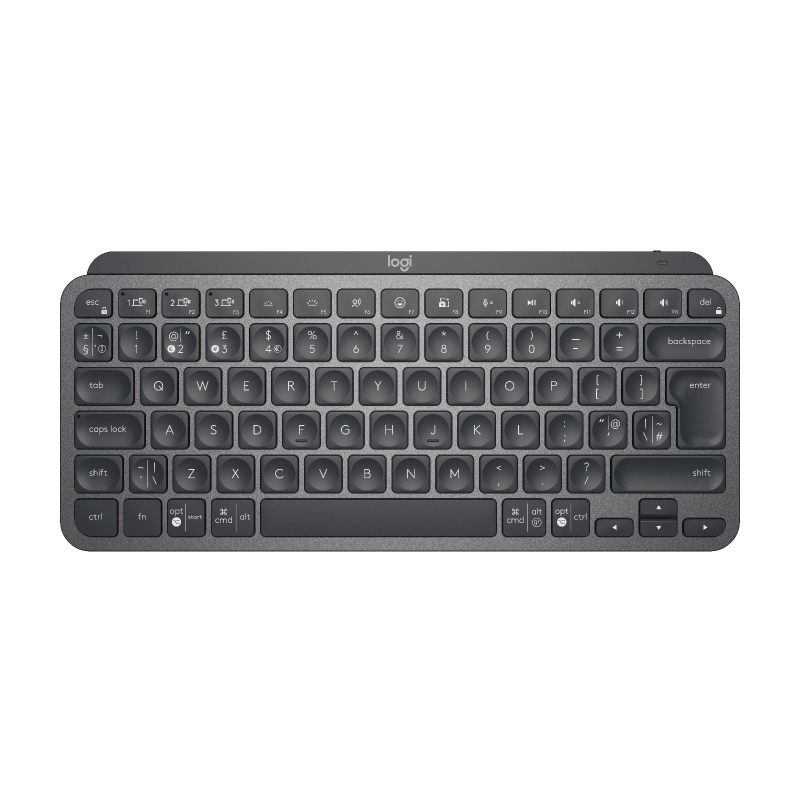 Logitech mx keys mini tastiera universale rf senza fili + bluetooth qwerty inglese uk grafite