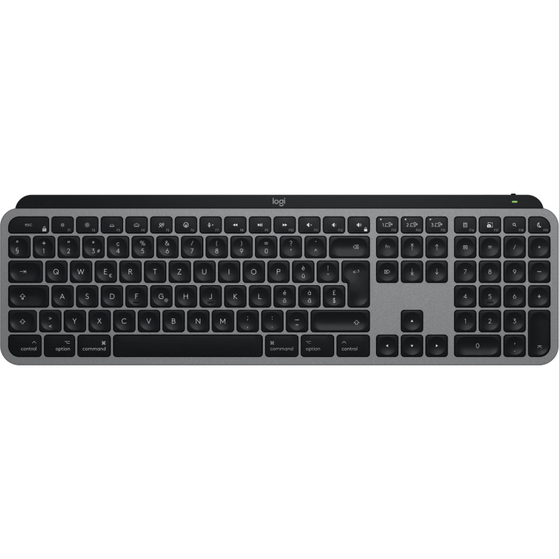 Logitech mx keys s for mac tastiera ufficio rf senza fili + bluetooth qwertz svizzere alluminio, nero Logitech mx keys s for mac tastiera ufficio rf senza fili + bluetooth qwertz svizzere alluminio, nero