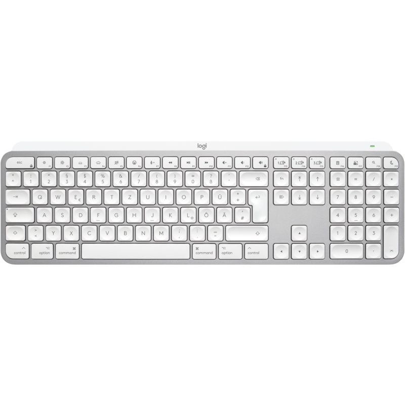 Logitech mx keys s for mac tastiera ufficio rf senza fili + bluetooth qwertz tedesco alluminio, bianco Logitech mx keys s for mac tastiera ufficio rf senza fili + bluetooth qwertz tedesco alluminio, bianco