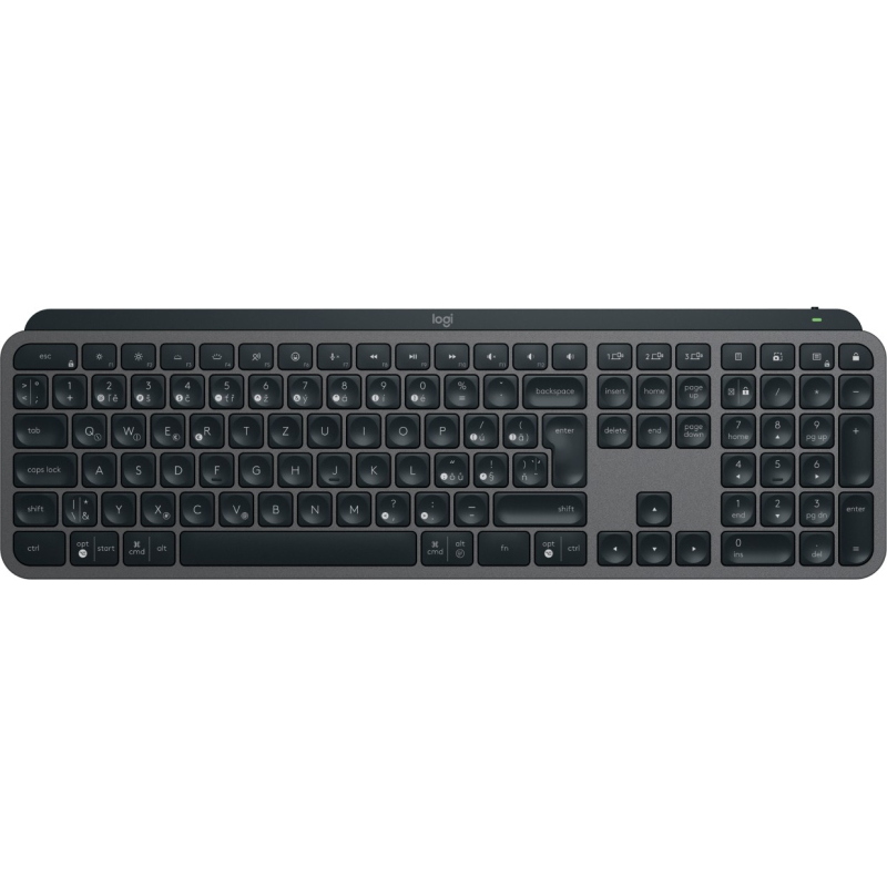 Logitech mx keys s tastiera rf senza fili + bluetooth qwertz ceco grafite