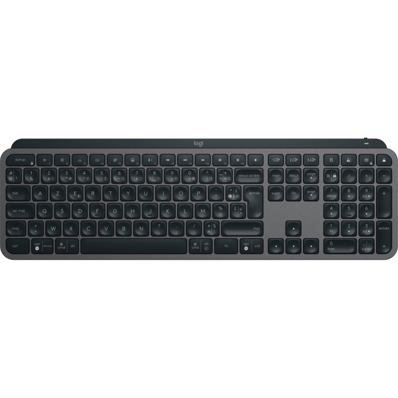 Logitech mx keys s tastiera universale rf senza fili + bluetooth azerty francese grafite Logitech mx keys s tastiera universale rf senza fili + bluetooth azerty francese grafite
