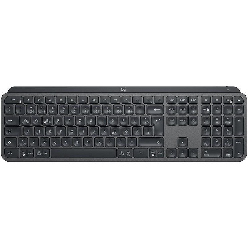Logitech mx keys tastiera rf senza fili + bluetooth qwertz tedesco grafite