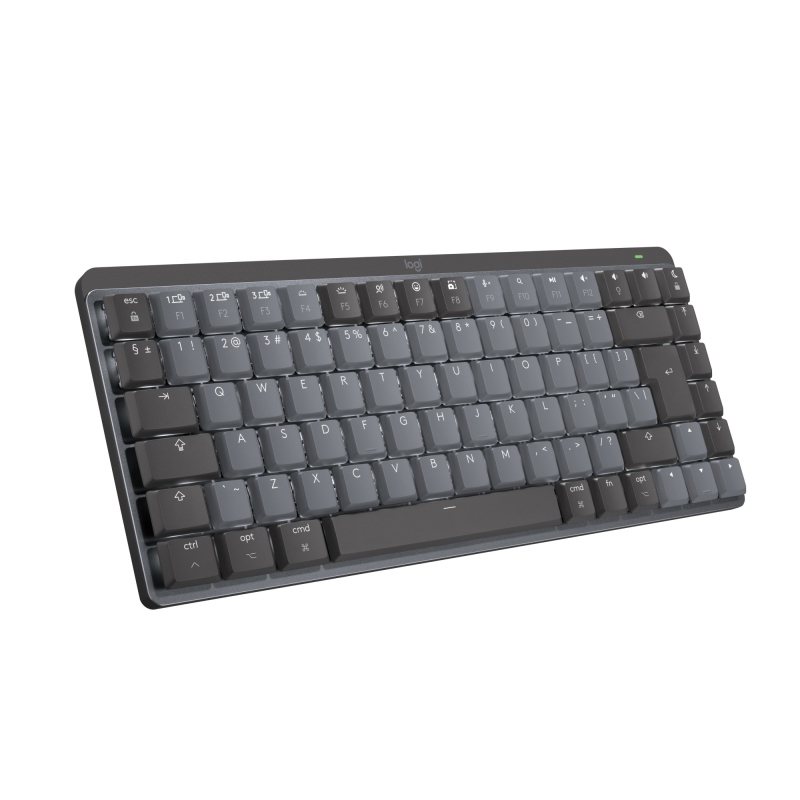 Logitech mx mini mechanical for mac tastiera bluetooth qwerty us international grafite, grigio