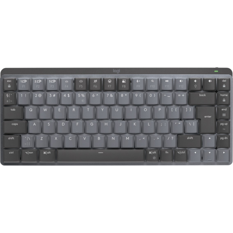 Logitech mx mini mechanical tastiera rf senza fili + bluetooth qwerty us international grafite, grigio Logitech mx mini mechanical tastiera rf senza fili + bluetooth qwerty us international grafite, grigio