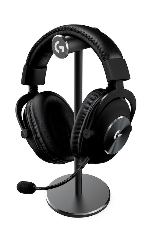 LOGITECH PRO X headset + Stand CUFFIE GAMING, Nero