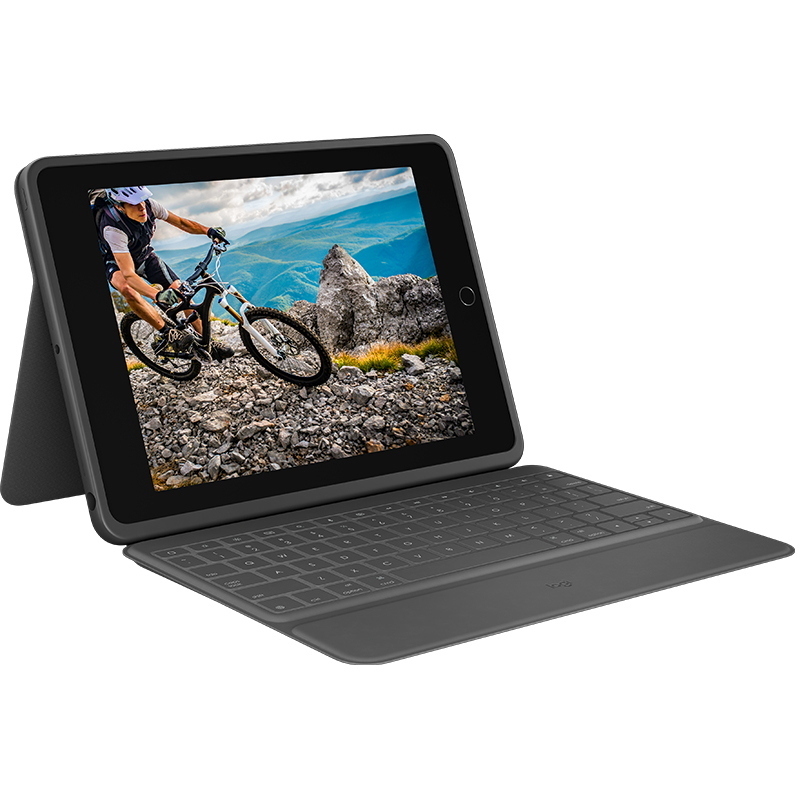 Logitech rugged folio - tastatur und foliohulle - apple smar